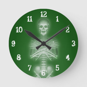Squelette Lumineux : Horloge Murale