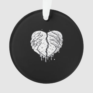 Squelette Mains Coeur - Coeur gothique Classique