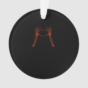 Squelette Mains Coeur Signer Costume Drôle Hallowe