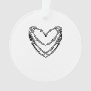 Squelette Mains Coeur Signer Retro Costume Hallowe