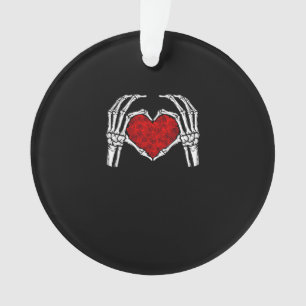 Squelette Mains de coeur Signe Saint Valentin Mign