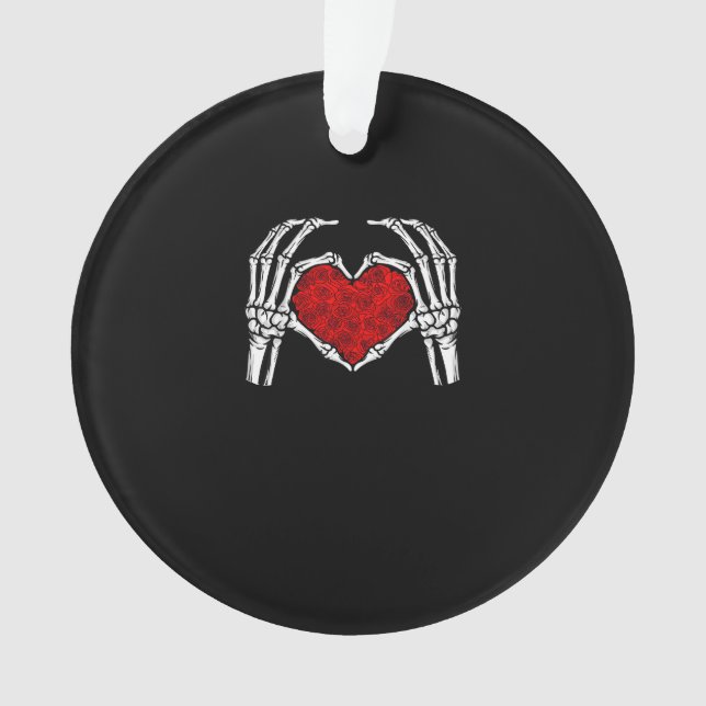 Squelette Mains de coeur Signe Saint Valentin Mign (devant)