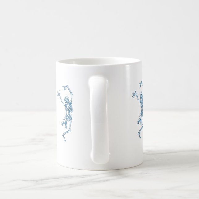Squelette Musique | Mug quotidien | Holloween Mug (Poignée)