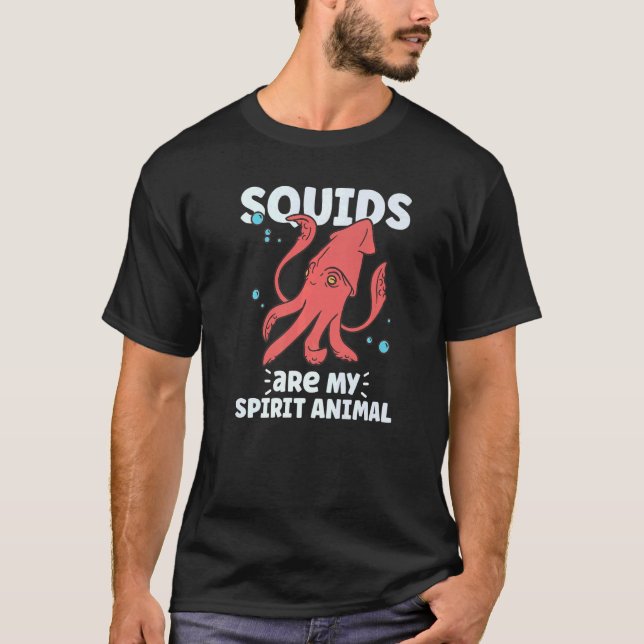 Squid  Octopus  Squid Marine Biologist T-Shirt (Vorderseite)