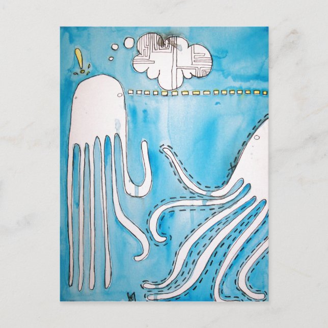 Squid Talk Postcards 1 Postkarte (Vorderseite)