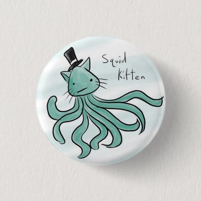 SquidKitten Button (Vorderseite)