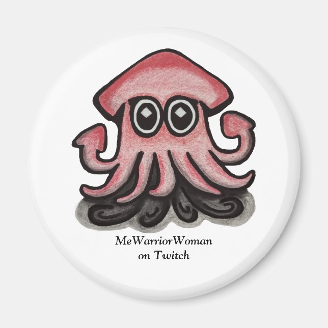Squido , MeWarriorWoman auf Twitch Magnet (Vorne)