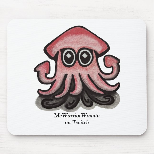 Squido Tintenfisch, MeWarriorFrau auf Twitch Mousepad (Vorne)