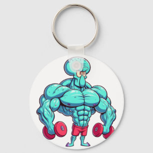 Squidward Gym Sticker Schlüsselanhänger