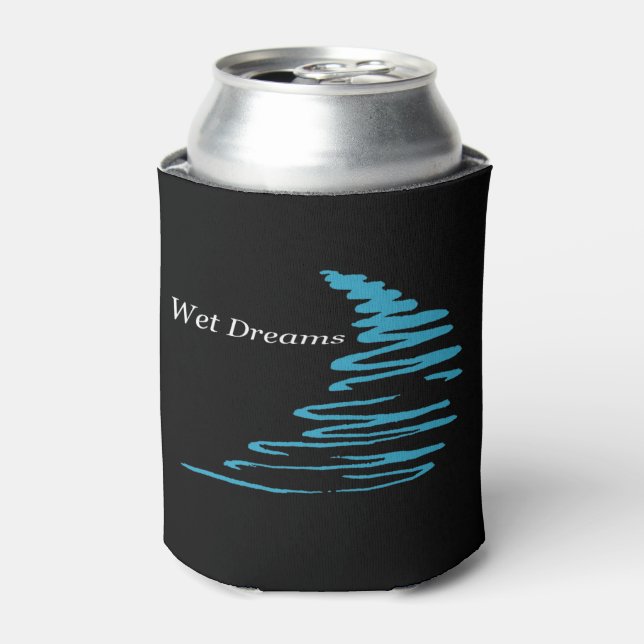 Squigggy Lines_Wet Dreams_Beverage Gemütlich Dosenkühler (Kanne Vorderseite)