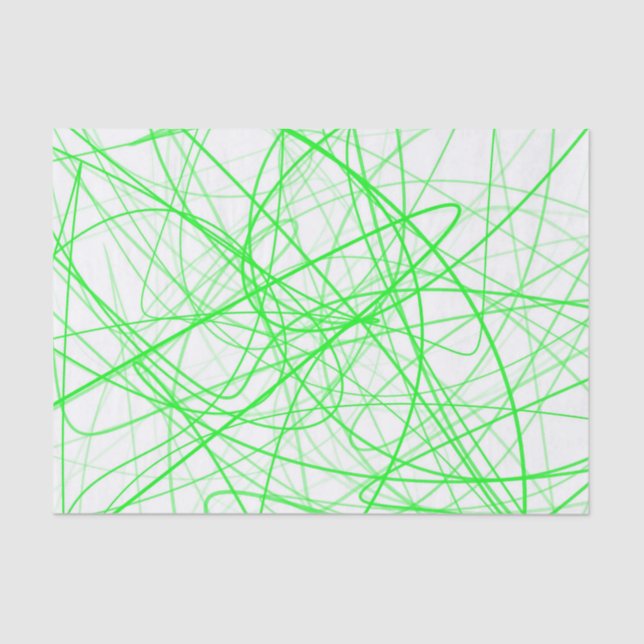 Squiggle Green Seidenpapier (Vorderseite)