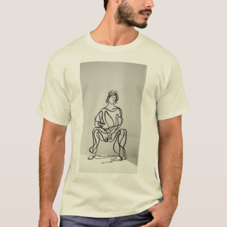 Squiggle Sitting-Abbildung T - Shirt