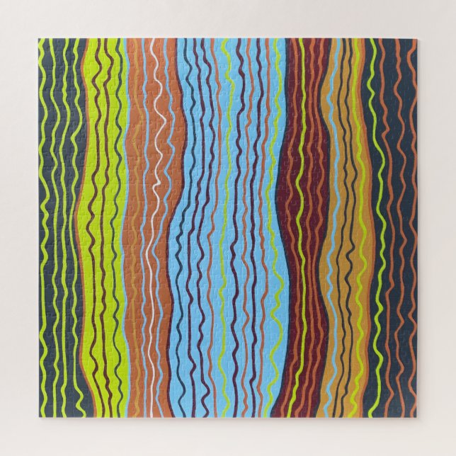 Squiggles modernes 4 Puzzle (Vertical)