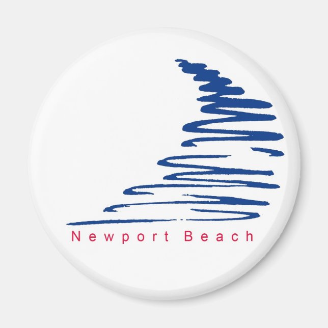 Squiggly Lines_Newport Beach Magnet (Vorne)