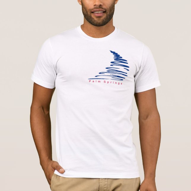 Squiggly Lines_Palm Springs T - Shirt (Vorderseite)