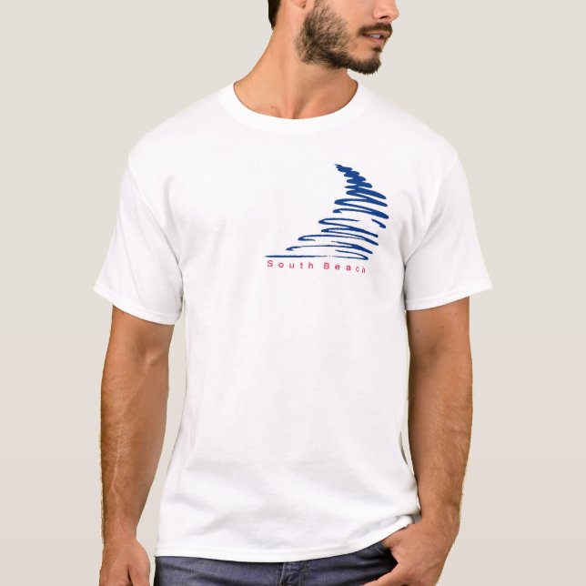 Squiggly Lines_South Strand-T - Shirt (Vorderseite)