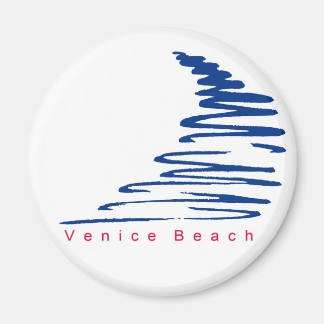 Squiggly Lines_Venice Beach Magnet (Vorne)