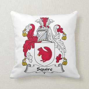 Squire-Familienwappen Kissen