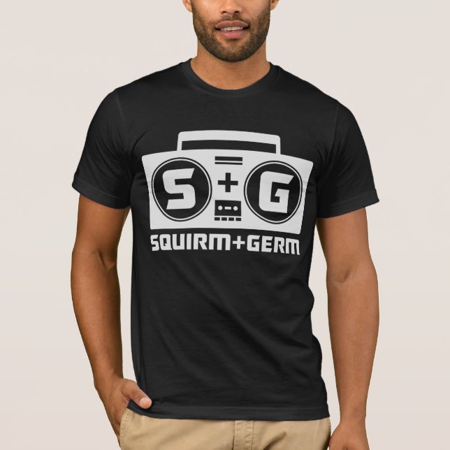 Squirm und Mikrobe offizieller Boombox T - Shirt (Vorderseite)