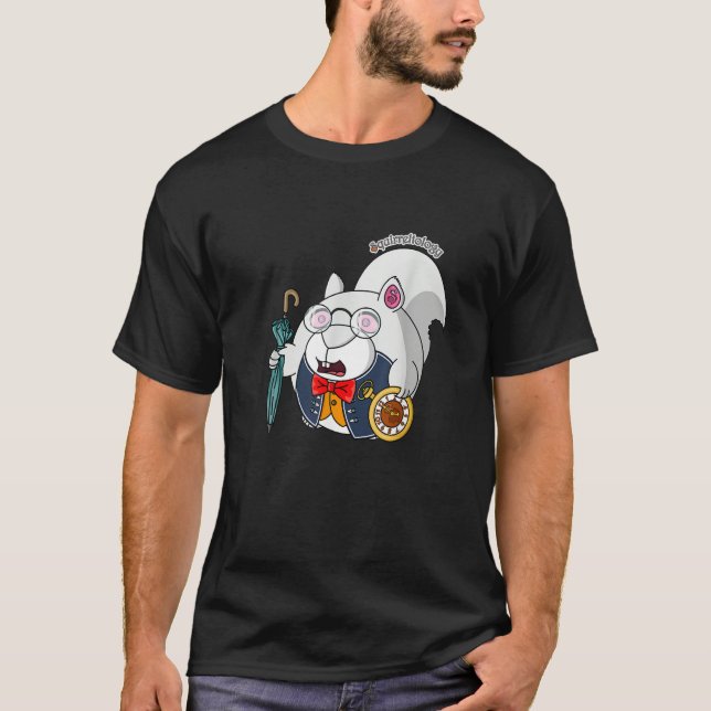 Squirrel  Alice in Wonderland White Rabbit T-Shirt (Vorderseite)