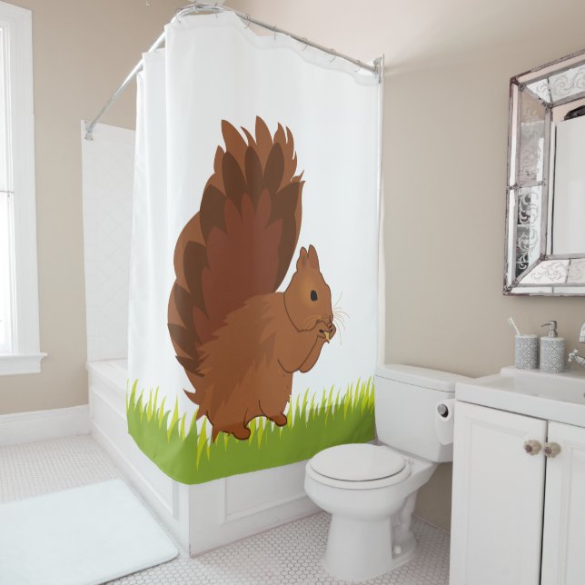 Squirrel Animal Rodent Duschvorhang (Beispiel)