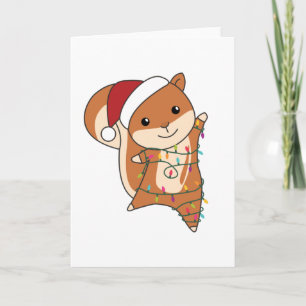 Squirrel Christmas Winteranimals Karte