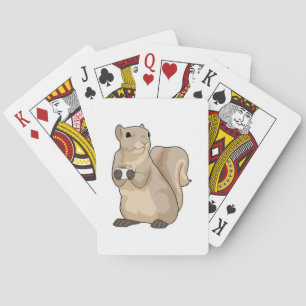 Squirrel Coffee Cup Spielkarten