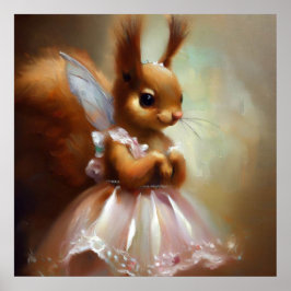 Squirrel Fairy Poster