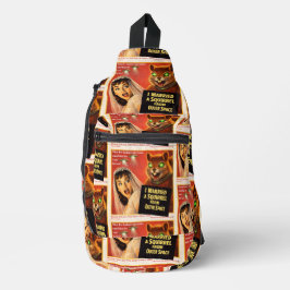 Squirrel from Outer Space Crossbody Bag