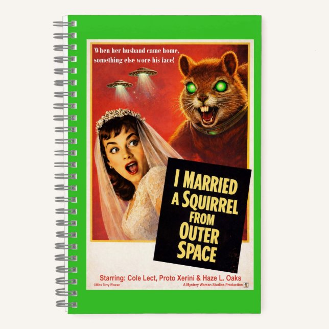 Squirrel from Outer Space Notizbuch (Vorderseite)