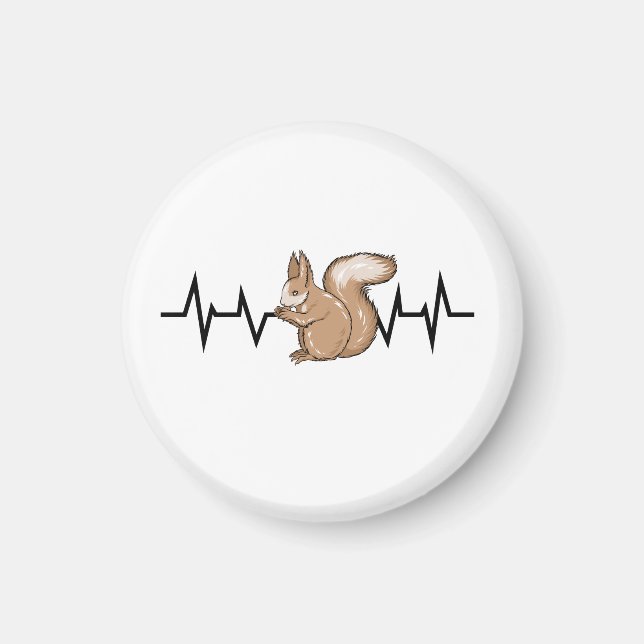 Squirrel Heartbeat Magnet (Vorne)