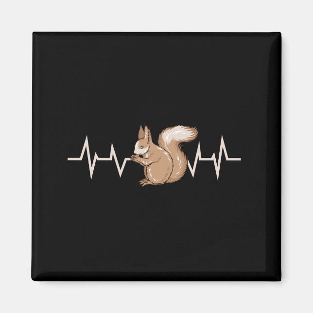 Squirrel Heartbeat Magnet (Vorne)