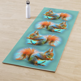 Squirrel in modern style yogamatte
