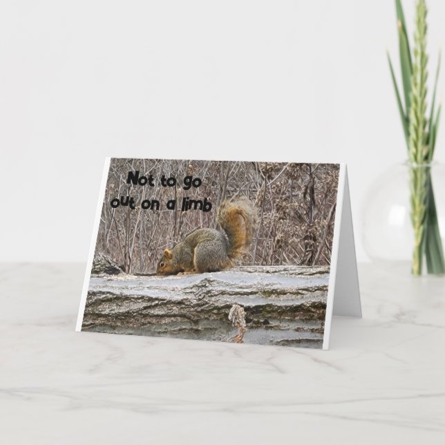 SQUIRREL KANN NICHT GLAUBEN, DASS ES IHR "70." GEB KARTE (Vorderseite)