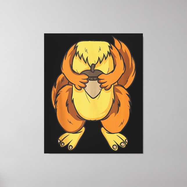 Squirrel Kostüm Halloween Easy Cosplay Last Leinwanddruck (Vorderseite)