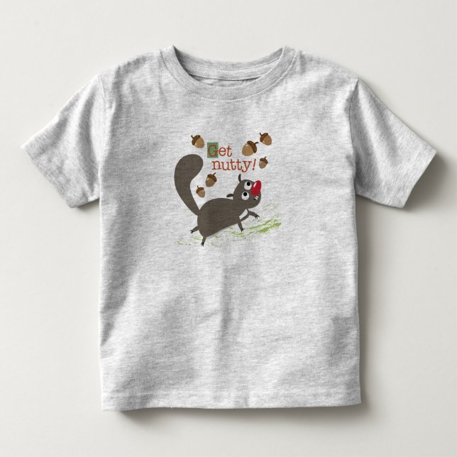 Squirrel mit Eichel-Kleinkind-T - Shirt (Vorderseite)