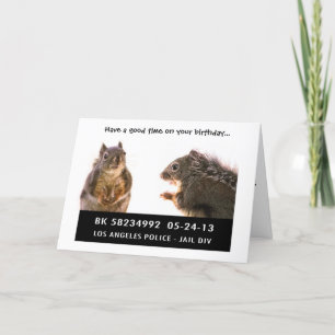 Squirrel Mug Shot Karte