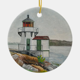 Squirrel Point Leuchtturm Keramik Ornament