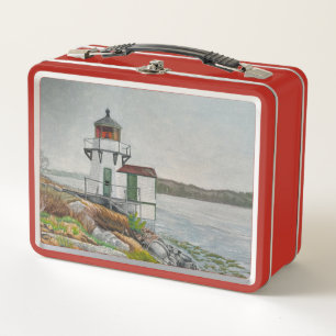 Squirrel Point Leuchtturm Metall Brotdose