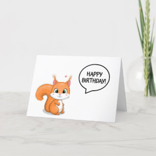 SQUIRREL SAGT IHM EINIGE NUTS GERETTET KARTE