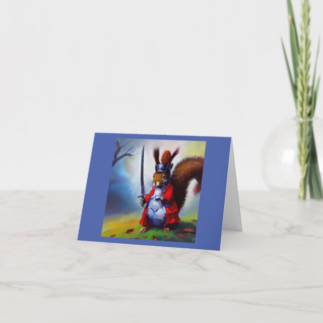 Squirrel Samurai Karte (Vorderseite)