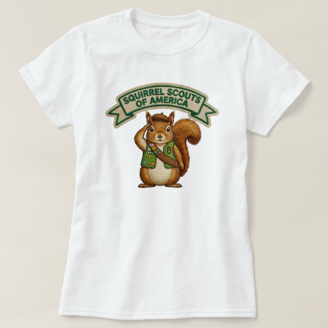 Squirrel Scout T-Shirt (Design vorne)