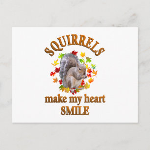 SQUIRREL SMILES POSTKARTE