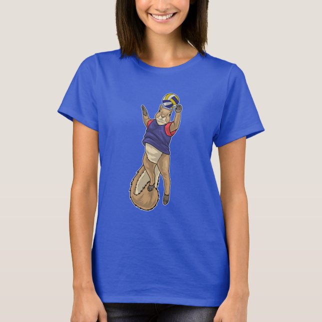 Squirrel Volleyball-Spieler Volleyball T-Shirt (Vorderseite)