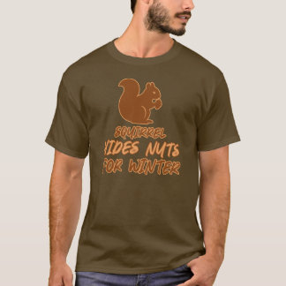 Squirrel Winter Storm Warning Design T-Shirt