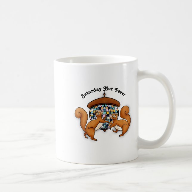 Squirrels Disco Funny Party  Kaffeetasse (Rechts)