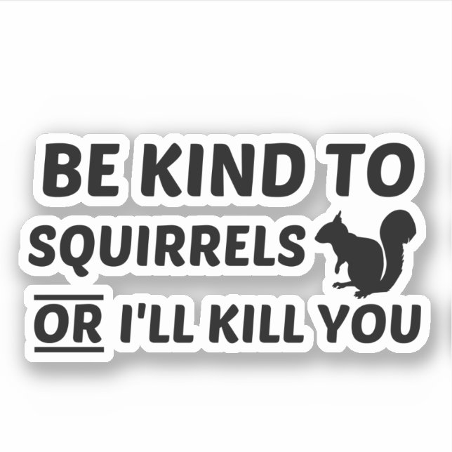SQUIRRELS KIND AUFKLEBER (Vorderseite)