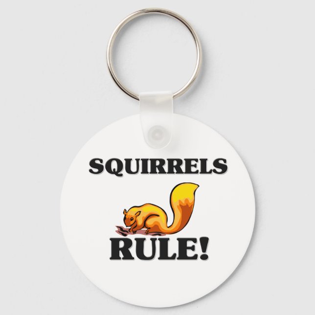 SQUIRRELS-Regel! Schlüsselanhänger (Vorderseite)