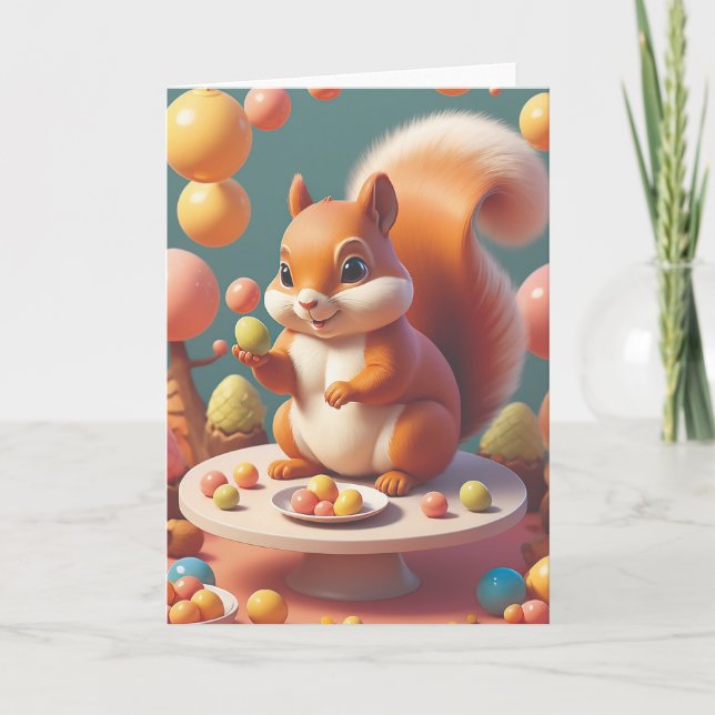 Squirrel's Sweet Soiree Karte (Vorderseite)