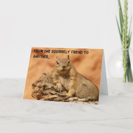 Squirrely Freund Karte
